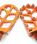 Dope Orange CNC Dirt Bike Foot Pegs For KTM Adventure Motorcycles 2001 To 2018 Durable Aluminum Foot Pedals