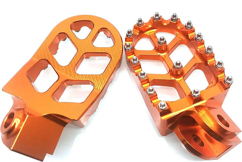 Dope Orange CNC Dirt Bike Foot Pegs For KTM Adventure Motorcycles 2001 To 2018 Durable Aluminum Foot Pedals