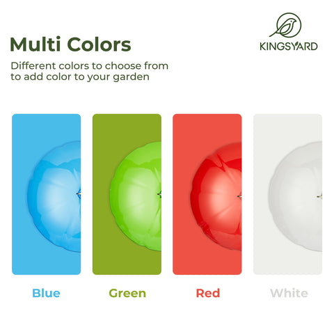 Weather Guard Dome Cover For Hanging Bird Feeders Rainproof And Easy To Clean 11.5 Inch Wide Shield in four colors: blue, green, red, white