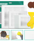 DIY Wall Patch Repair Kit With Aluminum Self Adhesive Patches Includes 4x4 6x6 8x8 Patches Sandpaper And Putty Knife