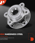 Front Or Rear Wheel Bearing And Hub Assembly For Audi A4 A4 Quattro A6 Quattro RS4 S4 S6 S8 2000-2009 Models Compatible With 43 Or 45 Mm Bearing Diameter