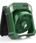 Camping Fan Battery Powered And Solar Powered Lightweight Portable Cordless Fan with Light 10000mAh Rechargeable Quiet 3 Speed Outdoor Fan