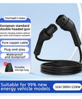Plug And Play Type 2 To Type 2 Ev Charging Cable 32 Amp 3 Phase 22 Kw 5 Meter with double-headed connectors and pure copper cable.