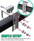 Installation guide for Rock Solid Heavy Duty Boat Trailer Bunk Brackets 4 Pack With Galvanized Steel Swivel Top Mount and Anti Slip Design