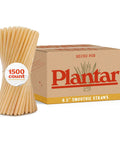 Jumbo Agave Straws Bulk Pack 1500 Count For Smoothies, Eco Friendly Compostable Drinking Straws Made From Upcycled Agave, Durable No Soggy Finish, Sustainable Everyday Use For Home And Parties.