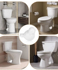 Straight Up Upgrade Your Bath With These Slick Ceramic Toilet Bolt Covers showing bird-shaped covers on toilet screws.