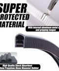 Durable Rubber Deck Protector For Skateboards And Longboards, grippy edge guard detail showing material and internal clips