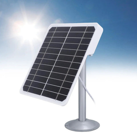 20W Monocrystalline Solar Panel For Fast Charging Cameras And Other Devices With An Adjustable Bracket For Easy Sun Tracking