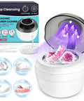 Ultrasonic Retainer Cleaner Machine For Dentures Mouth Guards Night Guards Aligners And Jewelry 45kHz 250ml UV Deep Cleaning System