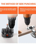 35mm Concealed Door Hinge Jig for Cabinets Pro Grade Aluminum Alloy Guide demonstrating side punching technique