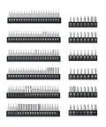 All In One Precision Screwdriver Set 201 In 1 Pro Electronics Repair Kit with 174 CRV Magnetic Bits and 4 S2 Bits displayed organized