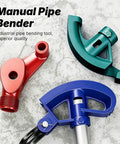 Heavy Duty Conduit Bender Head With Spring Hook Assisted Flex For 3/4 Inch 15Mm Emt Pipe Steel Rigid Metal Tube Electrical Tool Easy Bending Job, featuring various colored bending heads.
