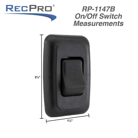 RV SPST Toggle Switch On Off Bezel Black 1 Pack For Camper Electrical Systems American Made Durable 12V