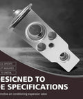 Car AC Expansion Valve Metal Valve For Automotive Air Conditioning System Universal Fit For Lexus, Toyota, Honda, Jaguar, Land Rover, Subaru, Scion And More, Silver.