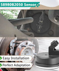 Image showing Heavy Duty 2 Pack Rear Hub Bearing And Abs Speed Sensor 58980B2050 for Kia Soul installation details.