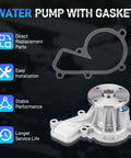 Hyundai 2.0L Timing Chain Kit With Water Pump And Gasket All In One Intake And Exhaust VVT Sprockets And Solenoids shown with gasket