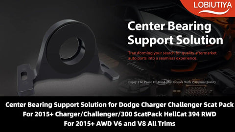 Heavy Duty Center Bearing Support For 2015 Up Dodge Charger Challenger And Chrysler 300 Hellcat Scat Pack V6 V8 Rwd Awd Built Like A Tank Drop In Swap For Smooth Highway Cruising Durable Black Finish High Grade Direct Match