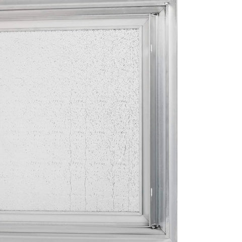 Premier 24x24 aluminum access panel door with textured white panel in a silver frame