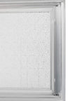 Built Tough Aluminum Insulated Access Panel 36 By 36 Inch close-up showing aluminum frame and textured surface.