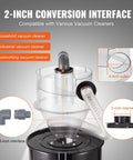 Cyclone Dust Separator With Metal Tank For Dust Collectors 4 Inch Retrofit Cyclone ABS Body showing 2-inch conversion interface