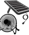 8 Inch Solar Powered Fan With 18W Panel For Air Circulation and Cooling in Greenhouse Poultry Coop Attic and Pet House install free setup