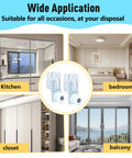 Closet Sliding Door Roller Kit For Top Hung Doors, Fits Three Quarter Inch To One And Three Eighths Inch Thick Panels, Includes Eight Screws, Made From Galvanized Steel For Corrosion Resistant Durability, Seven Eighths Inch Roller Diameter; suitable for kitchen, bedroom, closet, balcony.