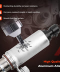 Close-up of aluminum alloy camshaft actuator from the Intake And Exhaust Camshaft Position Actuator VVT Solenoid Kit with metal shavings.