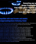 LP Gas Conversion Kit For Gas Ranges And Stovetops, Propane Orifice Set, converts Frigidaire Kenmore Electrolux appliances.