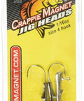 Crappie Magnet Jig Head One Sixteenth Ounce Replacement For Crappie Fishing In Small Ponds And Shallow Water pack of 5 nickel hooks