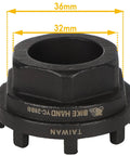 Eight Notch Cartridge Bottom Bracket Lockring Tool 44mm OD Pro Grade Gearhead Favorite Install Remover For Shimano SRAM ISIS