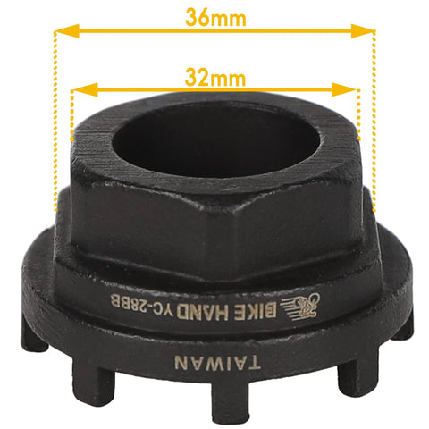 Eight Notch Cartridge Bottom Bracket Lockring Tool 44mm OD Pro Grade Gearhead Favorite Install Remover For Shimano SRAM ISIS