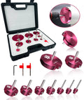 9-Piece PVC Pipe Reamer Kit With Fitting Saver And Socket Saver Plumbing Tool Set For Schedule 40 PVC Pipes in case
