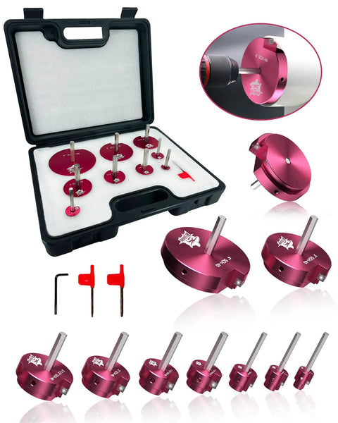 9-Piece PVC Pipe Reamer Kit With Fitting Saver And Socket Saver Plumbing Tool Set For Schedule 40 PVC Pipes in case