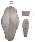 Euro Style Skull Display Kit in Rustic Pine for Wall or Table Mounts with hardware included