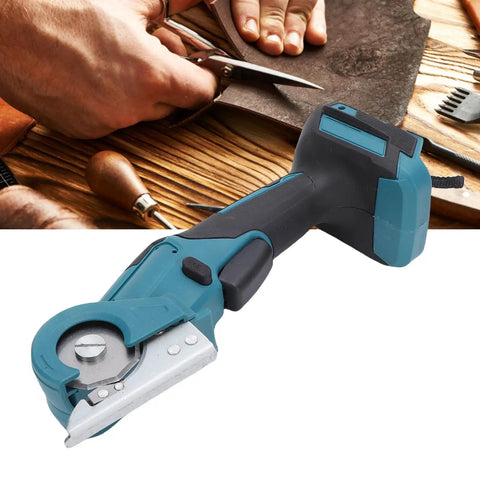 Leftwei 4V Cordless Electric Scissors Rechargeable Power Shears with ergonomic grip for cutting leather and fabrics.