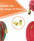 Brass Hose Ferrules 0.560 Inch ID 1 Inch Length 50 Pack Built Tough For Air Torch And Acetylene Hoses With Leak Proof Seal And Tight Fit Designed For Dependable Air Hose Connections On Welding Torches. brass ferrules for red and green hoses