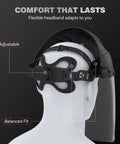 Badass Full Face Shield For Grinding And Cutting With Anti Scratch Polycarbonate Lens Wraparound Visor showing adjustable headband for comfort.