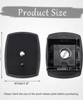 Non Slip Camera Quick Release Plate 43mm For Tripods And Cameras No Hassle Quick Attach Secure Mount With Stable No Slip Grip