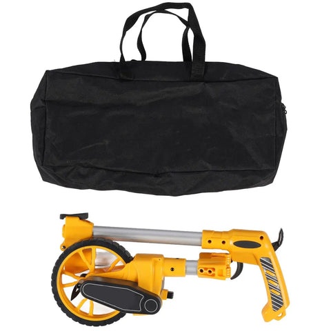 Keenso Folding Measuring Wheel Durable 9999.9m Capacity for Builders Landscapers Homeowners 17" Compact Size with carrying bag.