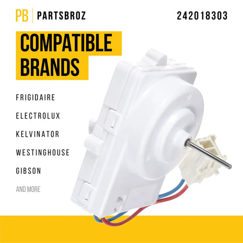 Condenser Fan Motor 242018303 for Frigidaire and Electrolux Refrigerators Replaces AP6997275 PS16227184 with wires