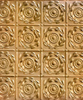 Crowning Glory Stamped Metal Nail Up Tin Ceiling Tile 24x24 Copper Lincoln Copper Finish Pack of 6 For Backsplash Ceiling Or Wall
