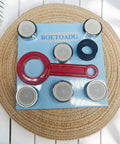 Six Pack Universal Bathroom Sink Faucet Aerator Replacement Set Crafted From Top Notch Chrome Plated Brass with red wrench and gaskets.