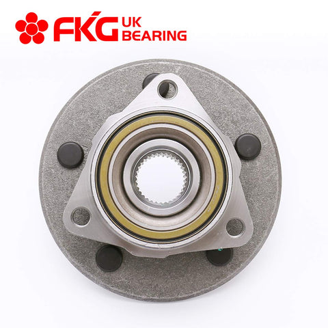 Top view of Front Wheel Bearing Hub Assembly For 2000 2001 Dodge Ram 1500 4WD Front Left Or Right 5 Lug No ABS Replacement Set Of 2