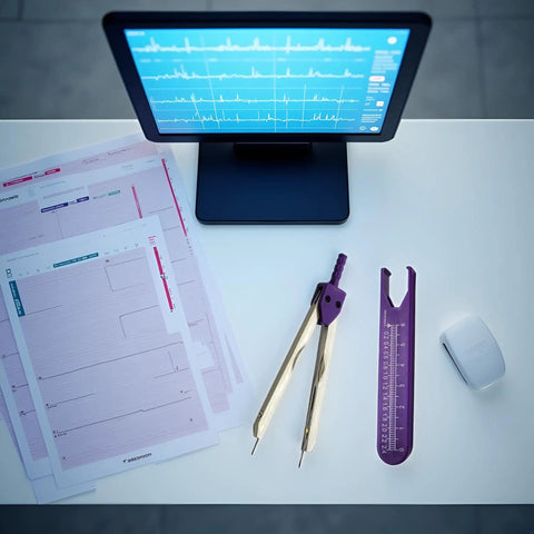Top Tier Purple EKG Calipers That Deliver Dead On Measurements For Lightning Swift ECG Grid Analysis And Smooth Daily Charting Trusted By Clinical Teams Nationwide