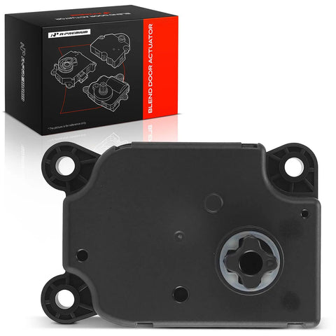 Heavy Duty Hvac Heater Blend Door Actuator Fits Chevy Buick Cadillac, black actuator with mounting holes, for 2010-2017 vehicles.