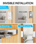 Adjustable Hidden Magnetic Door Ball Catch Hardware With Stainless Steel Strike Plate, Quiet Close, Top and Side Mounting