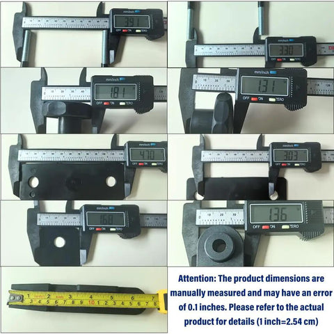 Measurements of Universal Roof Rack U Bolt Clamps And Stainless Steel U Brackets Installation Kit for Cars and Trucks 85mm Inner Width