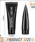 Two Pack 10g Synthetic Damping Grease Lubricant tubes showing product size and weight for washing machine suspension rods and rubber O rings