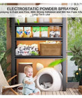 Heavy Duty 5 Tier Steel Shelving Unit With A Slick Boltless Setup And Flexible Shelf Configurations Designed For Gritty Garages Cluttered Homes Or Hustle Driven Workshop Storage Needs with storage bins and child