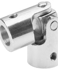 Metal U-joint coupler for 12mm to 12mm shafts; rotatable steering shaft connector